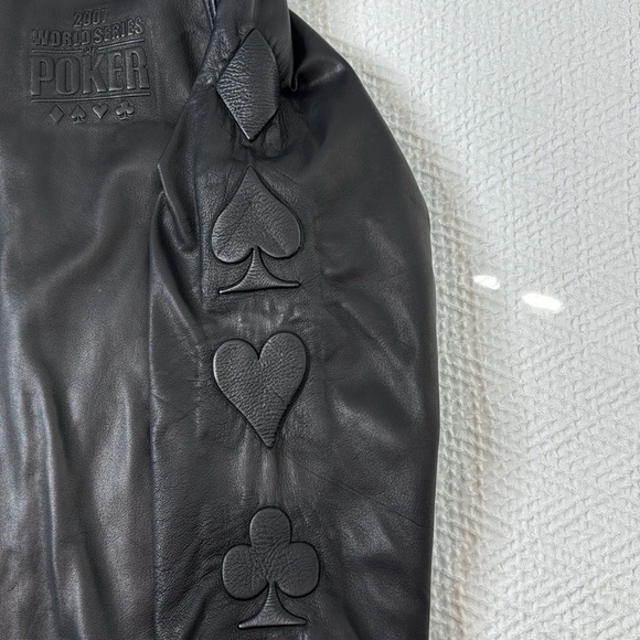 Leather World Series of poker jacket - Picture 4 of 12
